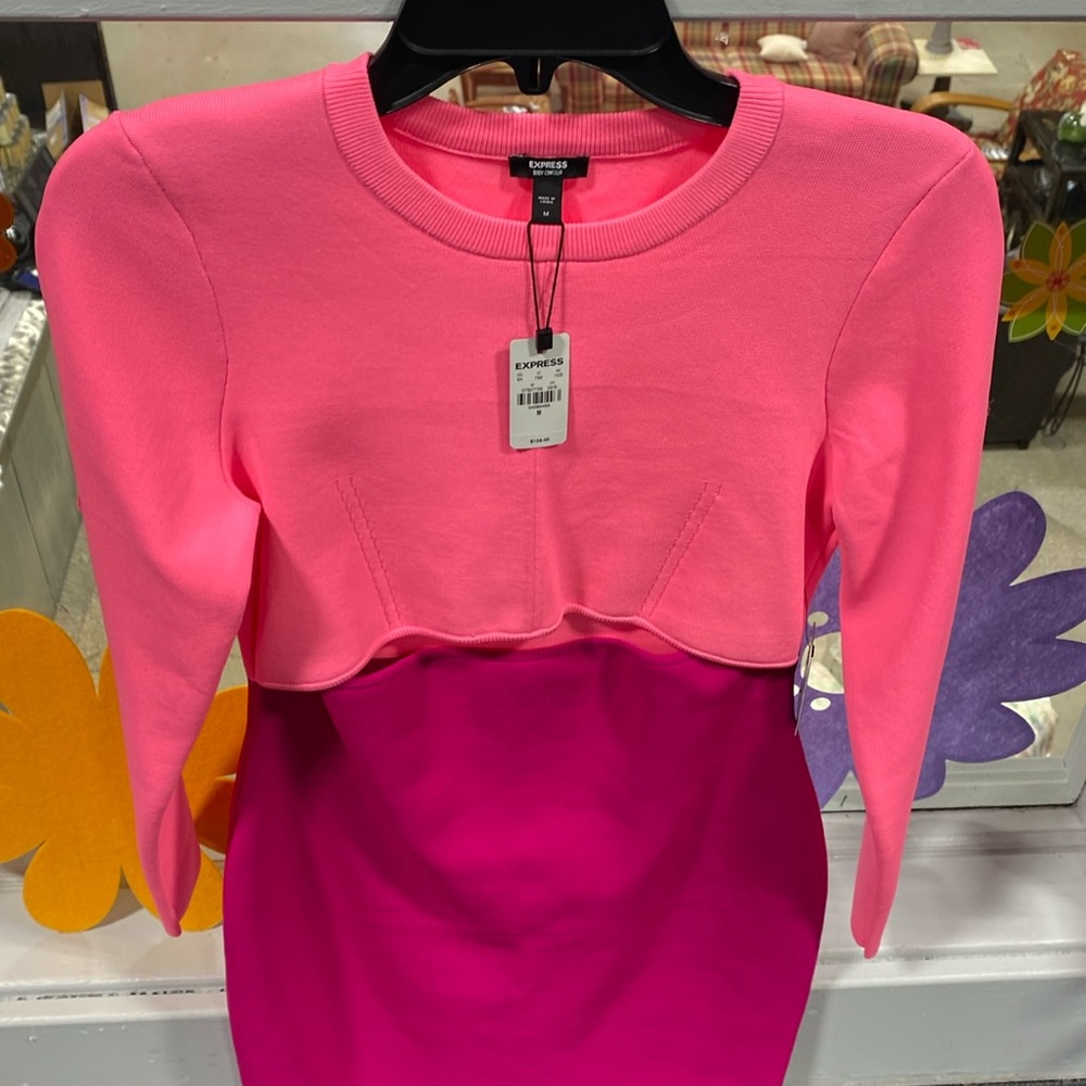 Hot pink dress